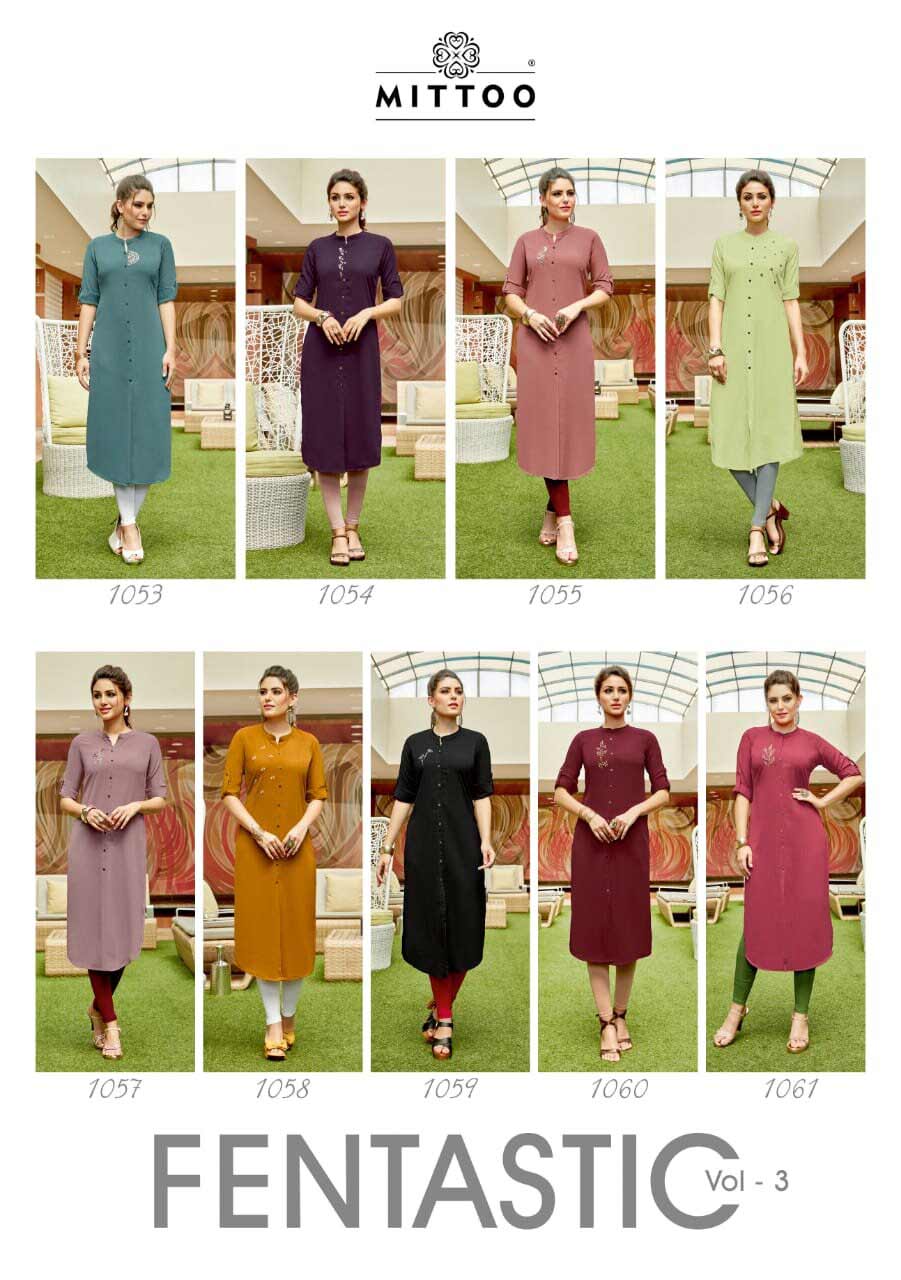 Mittoo Fantastic Vol-3 Fancy Kurti Catalog Mittoo Fantastic Vol-3 Fancy Kurti Catalog